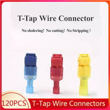 T-Tap Wire Connectors Self-Stripping Quick Splice Electrical Wire Terminals Male Quick Disconnect Spade Terminals Insulated 2024 - buy cheap