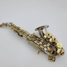 Venda quente margewate soprano saxofone bb SC-9937 silvering latão instrumento musical com bocal frete grátis 2024 - compre barato