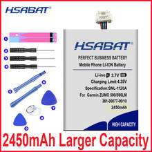 Hsabat-bateria para navegador de motocicleta, acumulador de sinal, 2450mah, 361-00077-00, 361-00077-10 2024 - compre barato