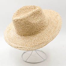 2021 New Panama Hat Summer Sun Hats For Women Man Beach Raffia Straw Hat For Men UV   Protection Cap Chapeau Femme Fitted Hat 2024 - buy cheap