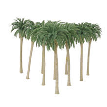 10pcs Green Coconut Palm Trees Model Train Scenery Model 1/75 13cm 2024 - buy cheap