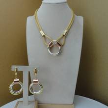 Yuminglai-collar y pendientes de diseño único, joyería para disfraz de Dubái, FHK9598 2024 - compra barato