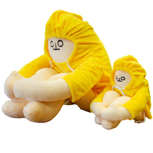 WOONGJANGings-muñeco de peluche de Banana para niños, muñeco de 36/65cm, amarillo, Popular, coreano, ideal como regalo de cumpleaños 2024 - compra barato