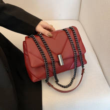 Crossbody Bags for women Chains Shoulder Bag Embroidery Thread designer luxury handbags Female bags small flap bags bolsas red 2024 - buy cheap