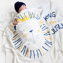 Bebê recém-nascido bambu cobertor infantil dos desenhos animados 2 camadas swaddle musselina cobertores para toalha de banho do bebê multi-uso envoltório cobertores de carrinho de criança 2024 - compre barato