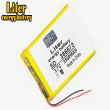 Bateria polímero li-íon 3 linhas 385573 3.7v 2500mah para peças eletrônicas móveis diy 2024 - compre barato