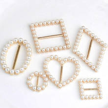 10Pcs Gold Pearl DIY Accessories Decoration Buckle For Wedding Invitation Card For Ribbon Slider 2024 - buy cheap