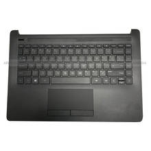 Capa com teclado e descanso para laptop, capa com descanso para mouse e teclado dos eua hp, 14 cm, 14 ck, 240, 245, 246 2024 - compre barato