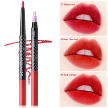 Lápiz labial mate resistente al agua, delineador de labios, tinte de contorno de maquillaje Sexy rojo mate, hidratante de larga duración, Cosméticos TSLM1 2024 - compra barato