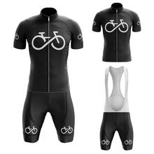 Nova série 3 conjunto de camisa de ciclismo masculina, manga curta, roupas e bermudas com almofada respirável em gel 2024 - compre barato