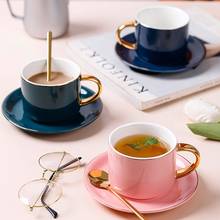 Coffee Mug Set Bone China Pure Color Water Cup Home Office Afternoon Tea Espresso Coffee Cup Suitable for Restaurant 2024 - buy cheap