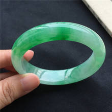 zheru jewelry natural Myanmar jadeite 54-64mm ice light green bracelet elegant princess jewelry best gift 2024 - buy cheap