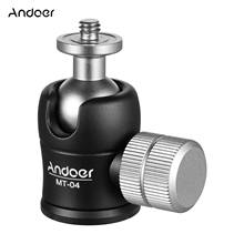 Mini Ball Head 360 Degrees Panoramic Ballhead with 1/4 Screw for Mounting DSLR Camera Monopod Tripod Photography Accessories 2024 - buy cheap