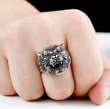 Dropship Trendy Vintage 3D Ring Cute Tiger Ring for Men Women Animal Jewellery Christmas Gift Wholesale 2024 - buy cheap