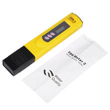 Nova LCD Caneta de Teste de Qualidade da Água Pureza Filtro 0-9990 PPM TDS Medidor Tester Temp Amarelo 2024 - compre barato