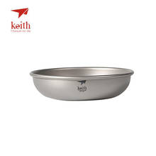 Keith Camping Titanium picnic Dishes outdoor 150ml-450ml Saucer Outdoor Tableware Camping Plates Cutlery Ti5362/Ti5368 2024 - buy cheap