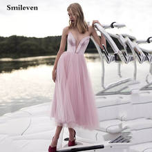 Smileven розовое пляжное свадебное платье на тонких бретелях простое свадебное платье до щиколотки богемные свадебные платья 2024 - купить недорого