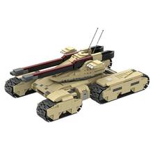 Bloques de construcción de tanque de ladrillo clásico de MOC-36237 para niños, juguete de construcción de alta tecnología, soldado del ejército, MK-3, M1A2, Abrams, tanque, regalo de cumpleaños 2024 - compra barato