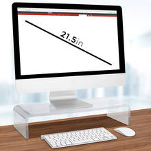 Premium Acrylic Computer Monitor Stand Neck Protection Multi-Media Desktop Stand Computer Monitor Riser 2024 - buy cheap