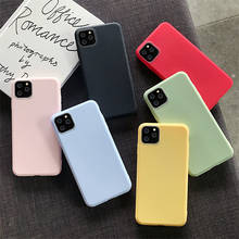 Funda de silicona blanda para iPhone, carcasa moderna de Color caramelo para iPhone 11 Pro Max 6 6S 7 8 Plus X XR XS Max 5 5S SE 2024 - compra barato
