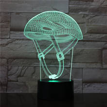 Lâmpada de mesa led 3d abstrata com 7 cores, luz noturna que muda de cor, decoração para bebê, festa, presente, usb 2024 - compre barato