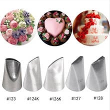 5Pcs/set Austin Rose Petals Stainless Steel Icing Piping Nozzles Fondant Cake Decorating Pastry Tips Tools Bakeware 2024 - buy cheap