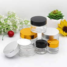 20pcs 5g 10g 20g 30g 50g Empty Transparent Glass Jar Containers Cosmetic Cream Lotion Powder Bottles Pots Travel Ointment Box 2024 - buy cheap