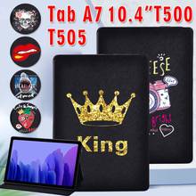 Flip Tablet Case for Samsung Galaxy Tab A7 2020 10.4 Inch SM-T500 SM-T505  Stand Cover Case SM-T500 SM-T505 Protective Case +Pen 2024 - buy cheap