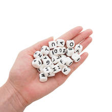 Chenkai 20 piezas 12mm silicona Cuentas de letras mordedor de chupete de bebé de dentición juguete sensorial accesorios cuentas alfabeto 2024 - compra barato