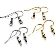 50pcs 316 Stainless Steel Hypoallergenic Earring Hooks Wires Findings Ear Hook Clasp Earring Making Fit DIY Jewelry Accessories 2024 - buy cheap