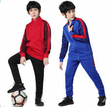 Conjunto de uniforme de treinamento infantil, roupas de treino para meninos e meninas de futebol com manga comprida 2024 - compre barato