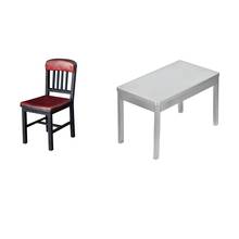 2 шт., масштаб 1:6, миниатюрный стол и стул, украшение мебели, экшн-фигурки 2024 - купить недорого