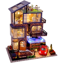 Casa de bonecas de madeira para personalização, conjunto miniaturas para piscina, brinquedo para crianças tb21 2024 - compre barato