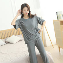 pyjamas women Home suits 2 pieces Set 2020 Women's tracksuits Spring Summer New Short Sleeve homewear sleepwear pijama mujer 2024 - buy cheap