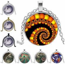HOT! 2019 Initial Necklace Fashion Sacred Mandala Animal Pattern Glass Cabochon Pendant Necklace Charm Girl Jewelry 2024 - buy cheap