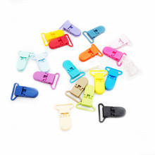 Chenkai-Clips de plástico para chupete de bebé, Clips de suspensión Dummy, mezcla de colores, soporte para chupete, accesorios de alimentación para bebé, 10 piezas, 25mm 2024 - compra barato