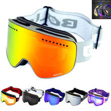 Ski Goggles with Magnetic Double Layer Polarized Lens Skiing Anti-fog UV400 Snowboard Goggles Men Women Ski Glasses Eyewear case 2024 - купить недорого