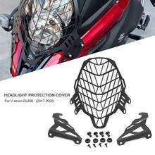 Capa de proteção para farol de motocicleta, capa protetora para farol de moto suzuki v-tomada dl650 tablete 650 2017 2018 2019 2024 - compre barato