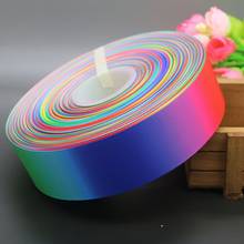 DHK 5yards gradient colors rainbow 4 size printed grosgrain ribbon headwear hair bow diy party decoration wholesale OEM E1475 2024 - buy cheap