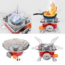 Mini Camping Gas Stove Outdoor Picnic Foldable Camping Hiking Burner Cooker Backpacking Travel Outdoor Cooker Supplies Access 2024 - buy cheap