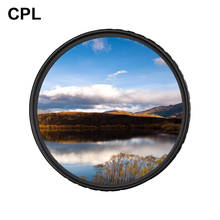 Filtro de cámara CPL, para Nikon CIR-PL Polarizador Circular, Canon, Sony, DSLR, 37/40 lente de cámara, 5/49/52/55/58/62/67/72/77/82/86mm 2024 - compra barato