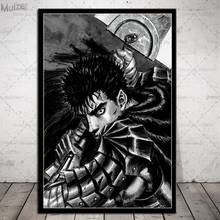 Póster Artístico Berserk, pintura en lienzo de Anime japonés, imágenes de pared Retro, impresiones para sala de estar, decoración del hogar 2024 - compra barato