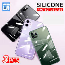 3Pcs Silicone Phone Case For iPhone 11 12 Pro XS Max Case Soft Back Cover For iPhone 11 Pro X XR 6s 7 8 Plus 12 mini SE Case 2024 - buy cheap