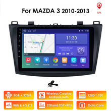 2din android10 2g 32g rádio do carro para mazda 3 2010-2013 wifi auto estéreo gps navegação multimídia jogador usb dvr microfone externo 2024 - compre barato