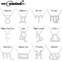Cxwind 12 Zodiac Constellations Necklace For Women Charm Virgo Libra Scorpio Aquarius Choker Pendant Statement Birthday Gift 2024 - buy cheap