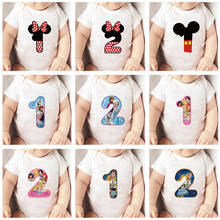 Pelele infantil de Minnie Mouse, ropa Harajuku para bebé, Mono para recién nacido con estampado de dibujos animados de Disney, Mono para niña 2024 - compra barato