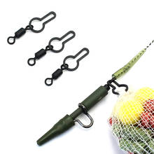 Micro accesorios de pesca, Clip de bolsa de malla PVA, Boilies de cebo de carpa, punta de conector, anillo giratorio, hebillas de suspensión para aparejos de carpa, 20 Uds. 2024 - compra barato