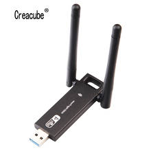 Creacube dongle wi-fi usb 300m, dongle de rede sem fio wi-fi 802.11 n/g/b adaptador de lan wifi para pc 2024 - compre barato