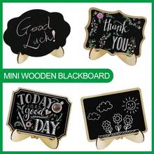 New 2pcs Mini Wooden Blackboard Portable Message Board Chalkboard Stand Table Sign Decor Tags Wedding Party Decoration Supplies 2024 - buy cheap