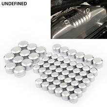 61pcs Motorcycle Bolt Cover Twin Cam Engine Motor Primary Bolts Cap Aluminum for Harley Touring Road King Street Glide 1999-2006 2024 - buy cheap